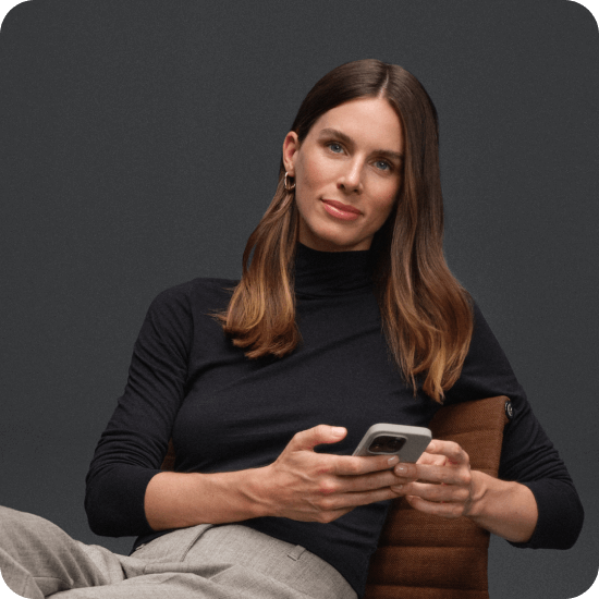 Person holding phone